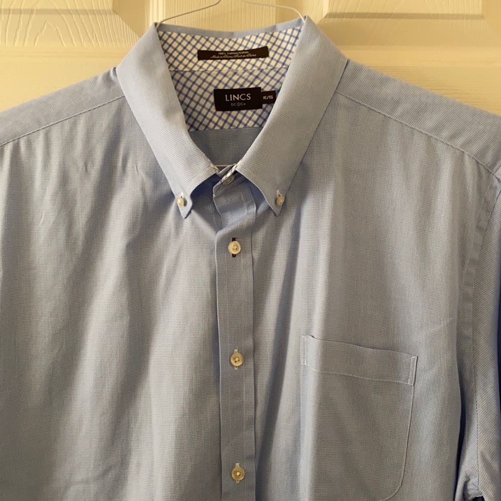 Nordstrom Lincs DC & Co Blue Dress Shirt XL